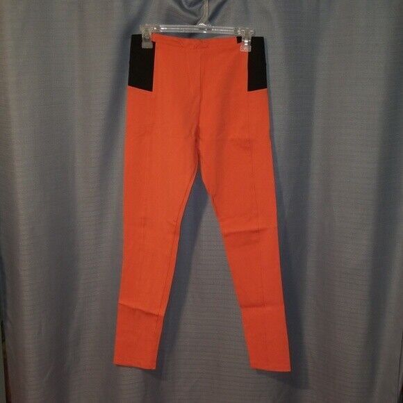 Chocolate Stretchy Skinny Pants Size L Orange - Picture 1 of 5